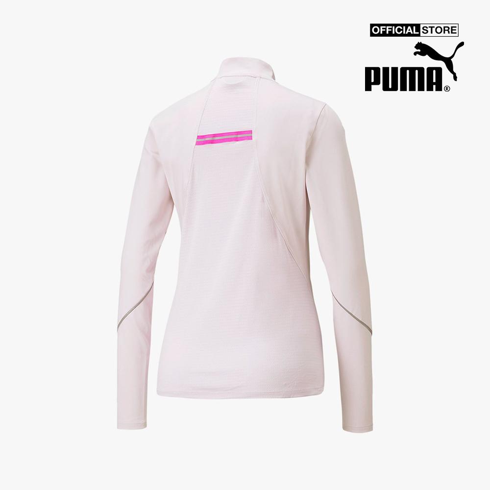 PUMA - Áo thể thao nữ tay dài cổ trụ 5K Knit Half Zip Running 521390-17