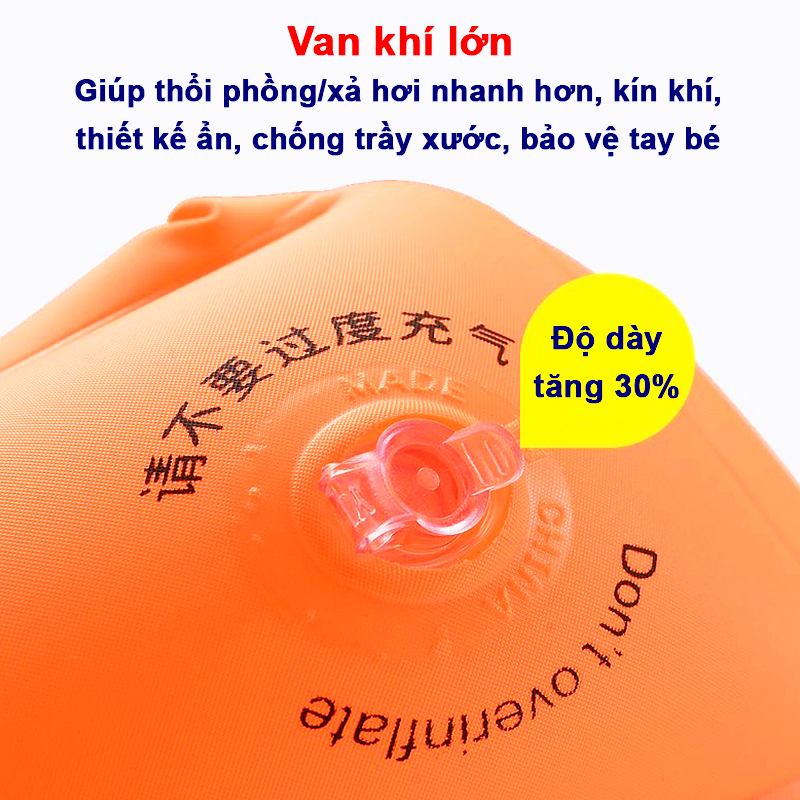 Phao tay cho bé và người lớn cao cấp Baby-S, Phao bơi cho bé nhiều màu sắc tươi sáng – SPB005