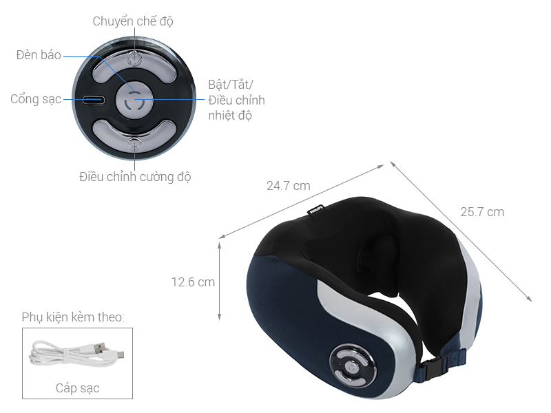 Máy massage cổ Philips PPM3502 Hàng chính hãng