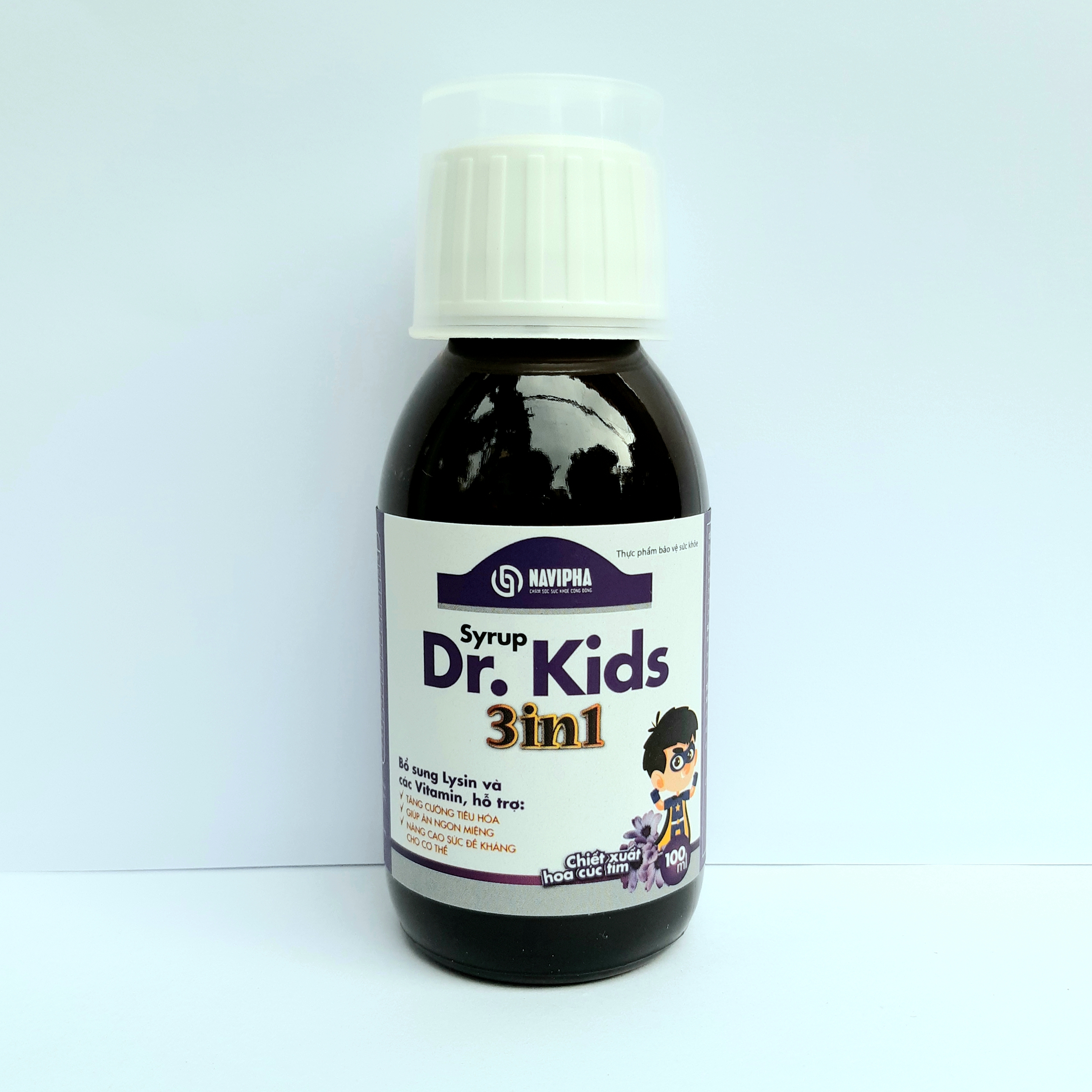 Thực Phẩm Bảo Vệ Sức Khỏe Syrup Dr.Kids 3in1 Giúp Trẻ Tăng Cường Tiêu Hóa, Ăn Ngon Miệng, Tăng Sức Đề Kháng