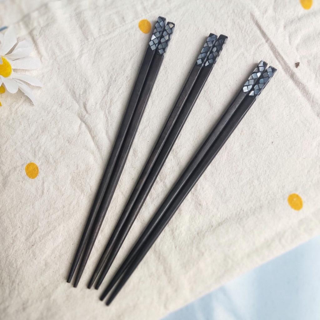 ĐŨA GỖ MUN KHẢM TRAI NGHỆ THUẬT, ĐŨA GỖ SANG TRỌNG, CHỤP ẢNH DECOR