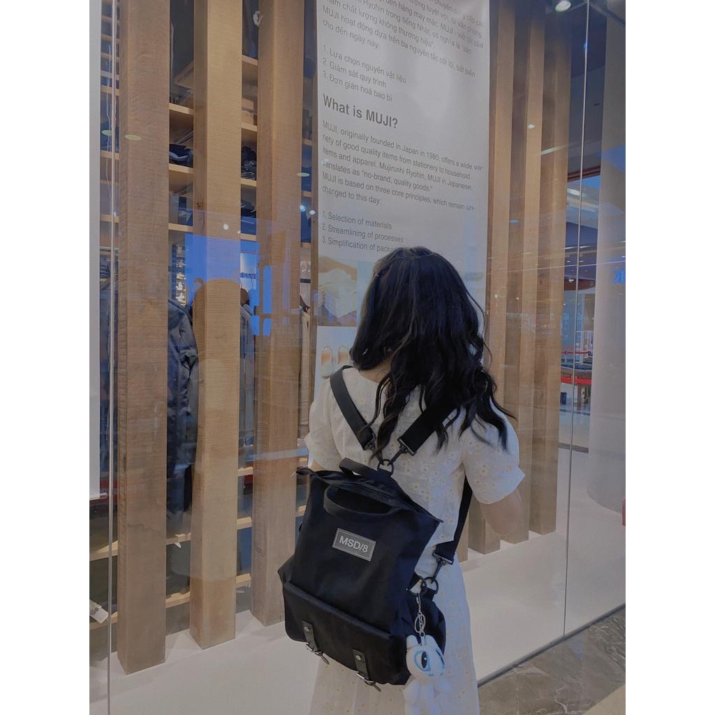 BL111/Balo ulzzang đeo 2 kiểu balo và túi