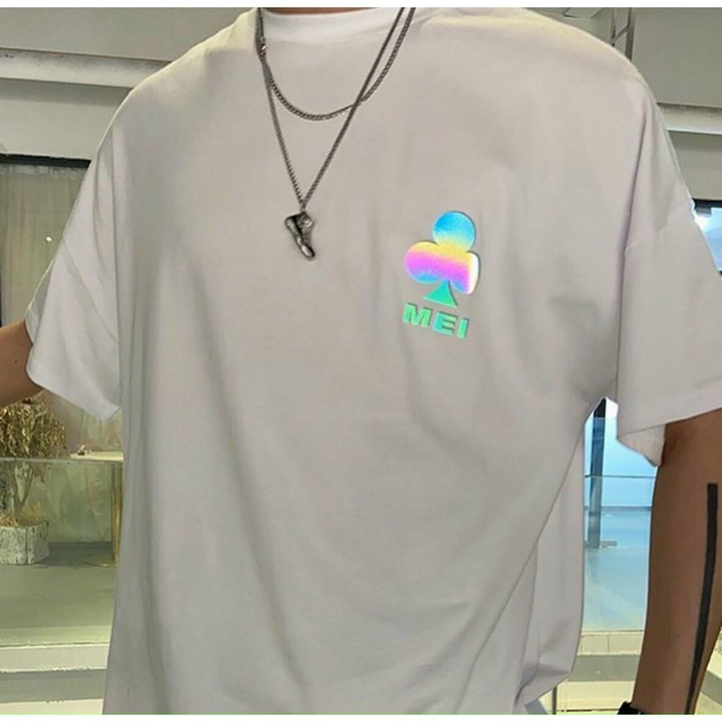 Áo Thun Phản Quang Lá Bài PQ52 - Áo Unisex Tay Lỡ Nam Nữ Mặc Được - Phản Quang Sáng Đẹp Bền - Big Size