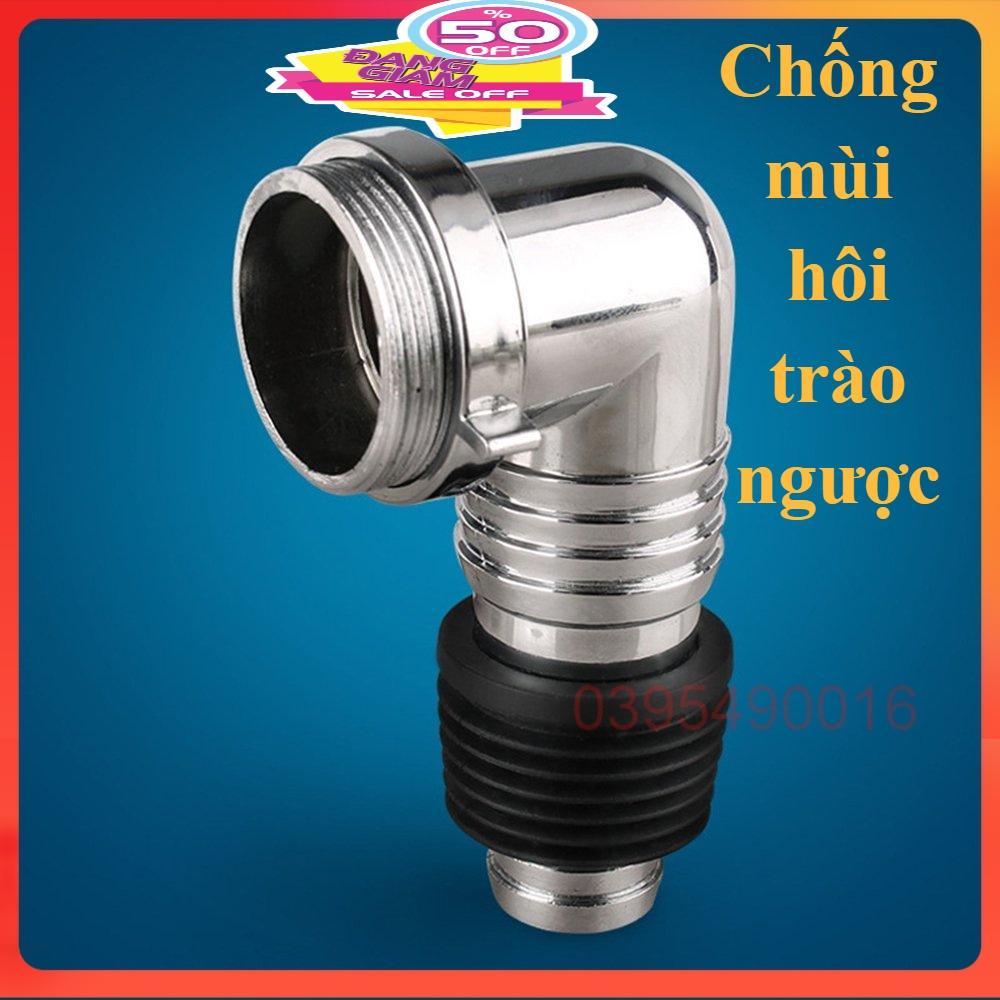 Bộ thoát nước máy giặt hình chữ L chống mùi hôi trào ngược, thoát nước thải lắp thoát sàn, chậu rửa mặt lavabo