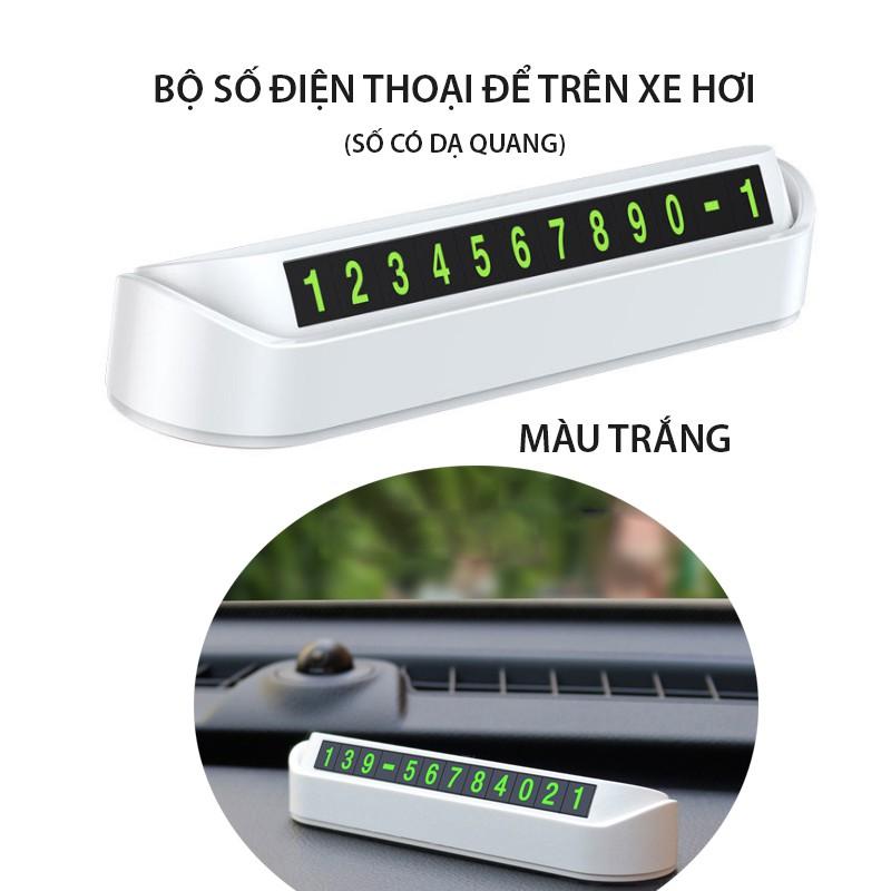 Bảng số điện thoại đặt trên xe ô tô, có thể đóng mở, có dạ quang JK297