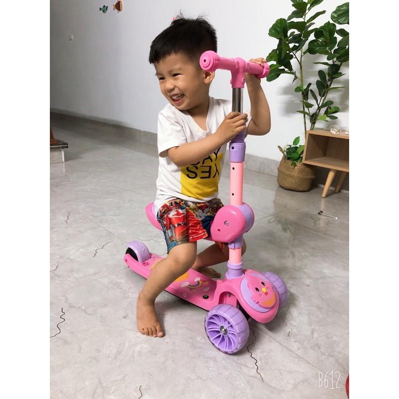 Xe scooter có ghế ngồi vào cấp cho bé