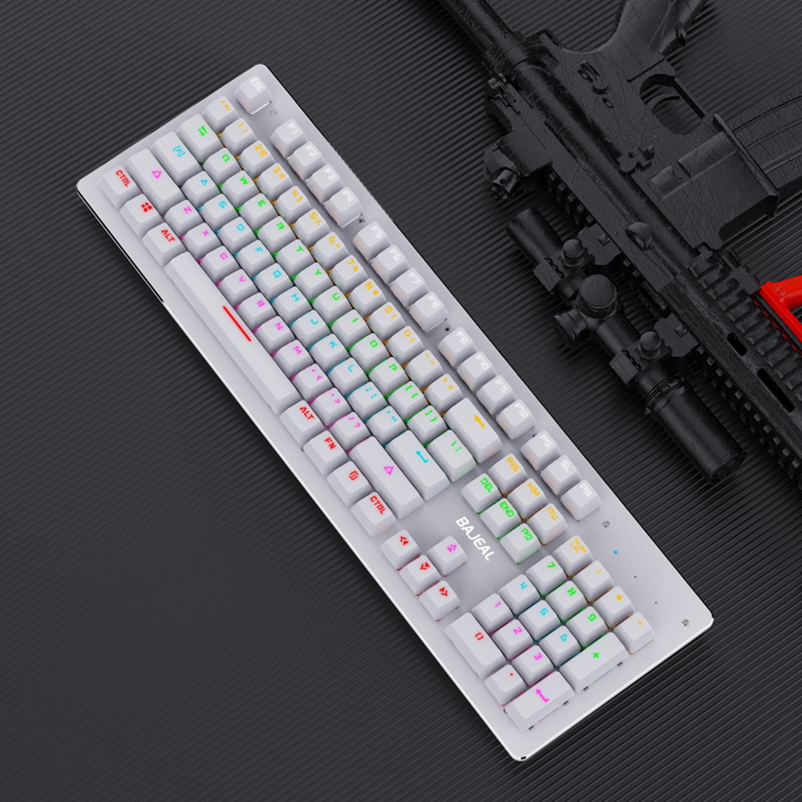 Wired Gaming Mechanical Keyboard  104 Key White