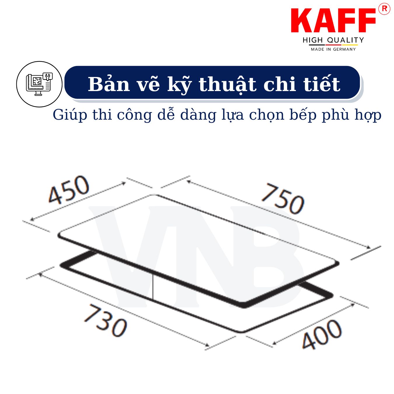 Bếp Âm Điện từ Hồng Ngoại KAFF KF-IC79H - Tặng kèm bộ nồi Fivestar - Hàng chính hãng