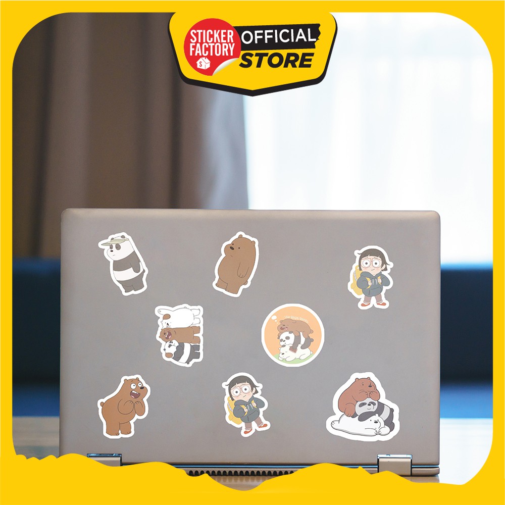 We Bare Bears - Set 30 sticker hình dán