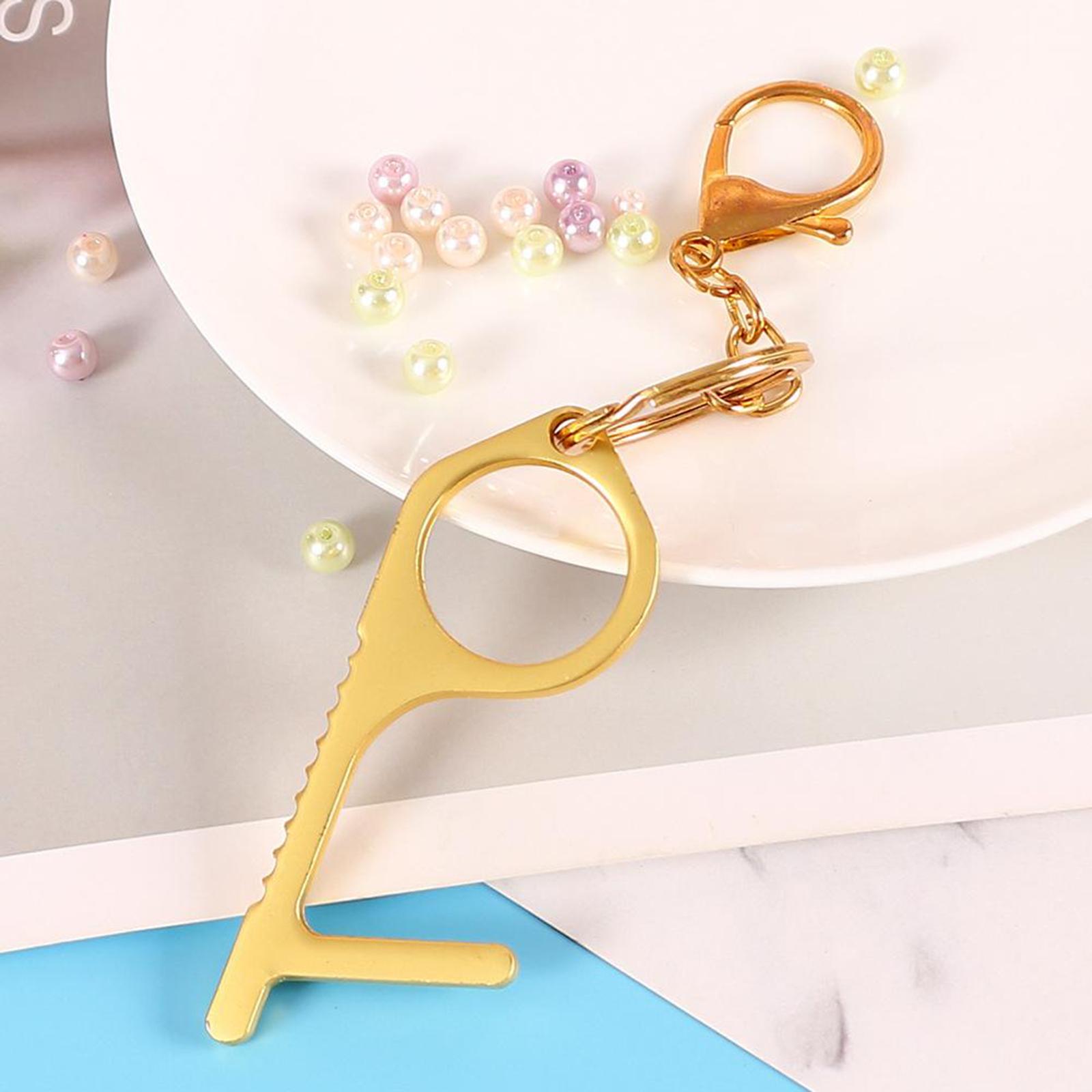 No Touch Door Opener Mold Non-contact Keychain Press Elevator Door Opener Silicone Mold Hand-Free Key Tool Crafts Supplies