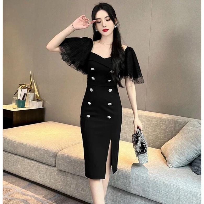 ĐẦM BODY PHỐI NÚT CAO CẤP