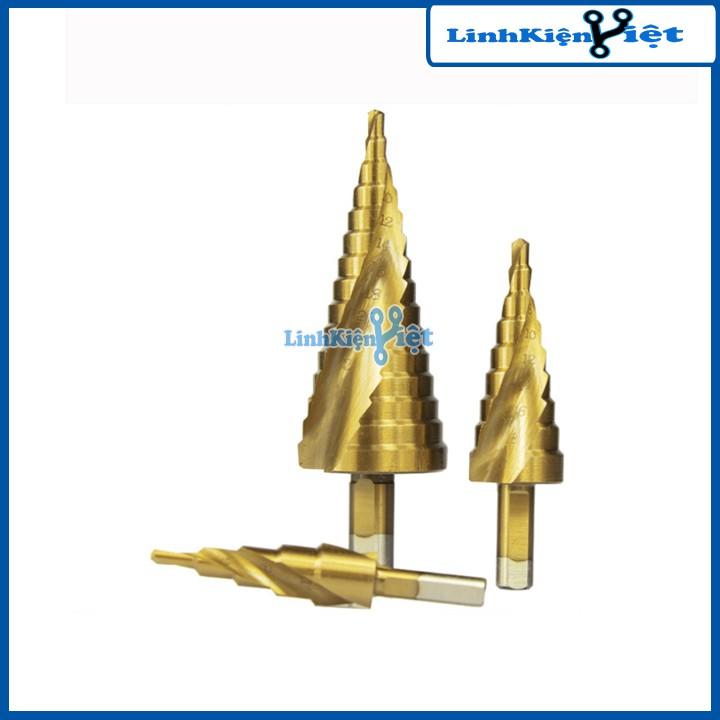 Bộ 3 Mũi Khoan Sắt Hình Nón Chất Lượng Cực Cao Phủ TITANIUM
