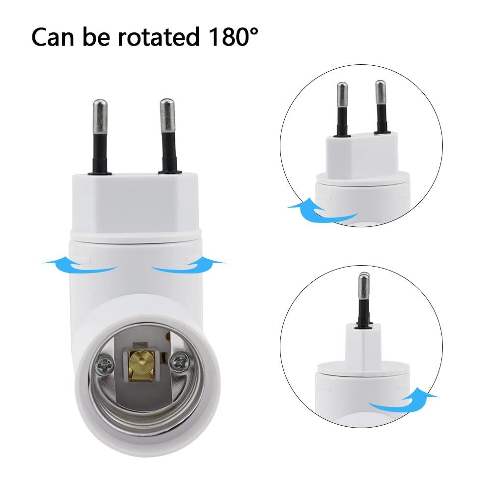 2 mảnh Phiên bản đèn E27 Không có cáp AC 230V Phiên bản đèn E27 Làm bằng PBT chống ngọn lửa thân thiện với môi trường