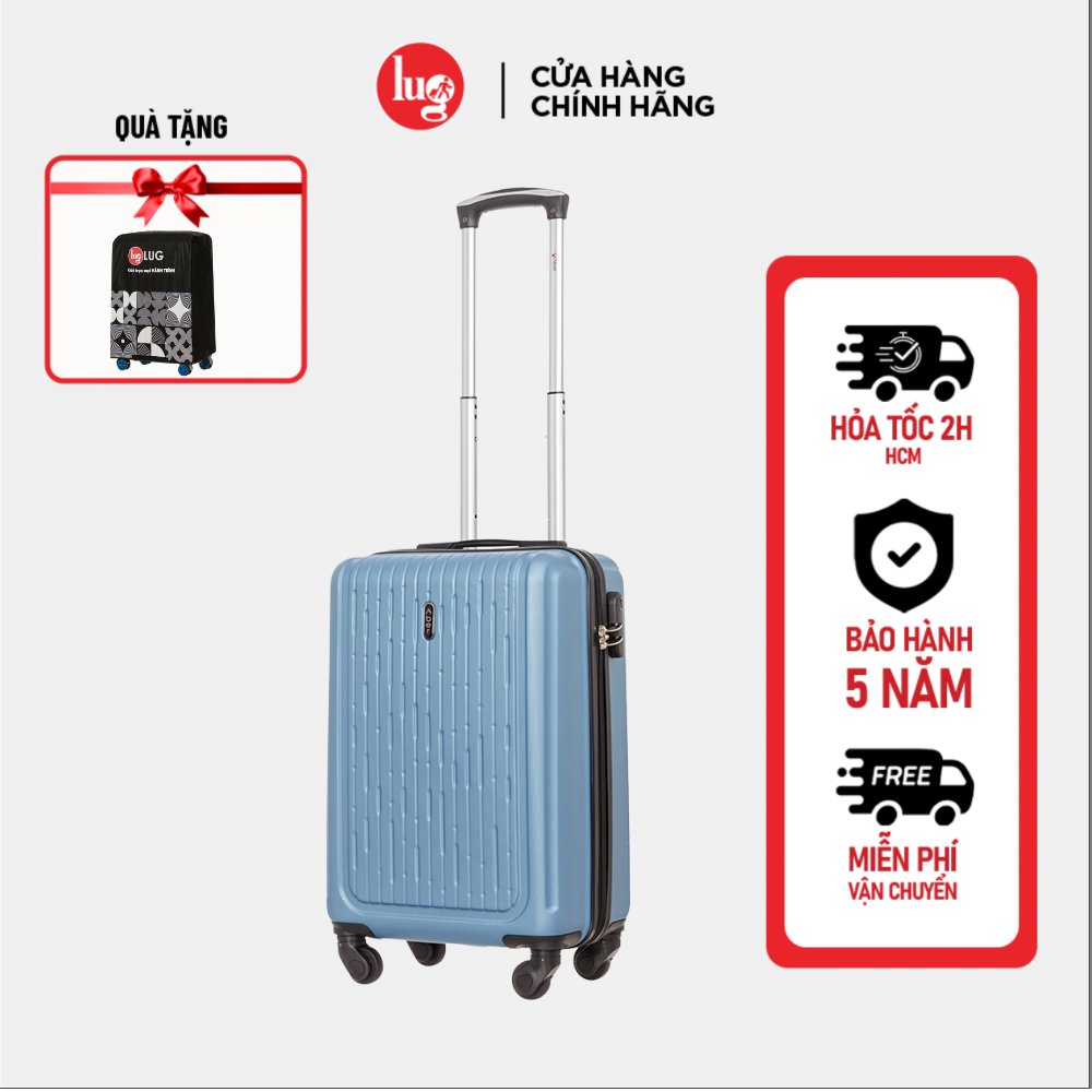 Vali Nhựa Lug Aber S20S24S28 Mhl010 Nhựa Abs Hạn Chế Trầy Xước, Khóa Số Bảo Mật An Toàn - 20 - Light Blue