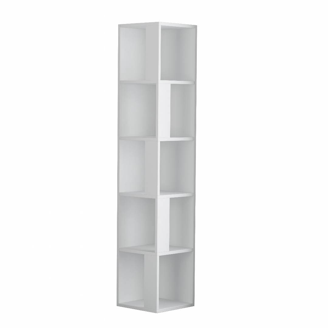 Kệ sách gỗ hiện đại SMLIFE Bruce  | Gỗ MDF dày 17mm chống ẩm | D34xR34xC160cm - Màu