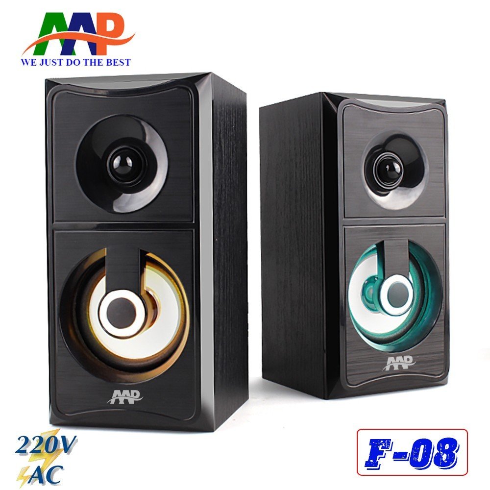 Loa vi tính 2.0 AAP F08 LED - HN