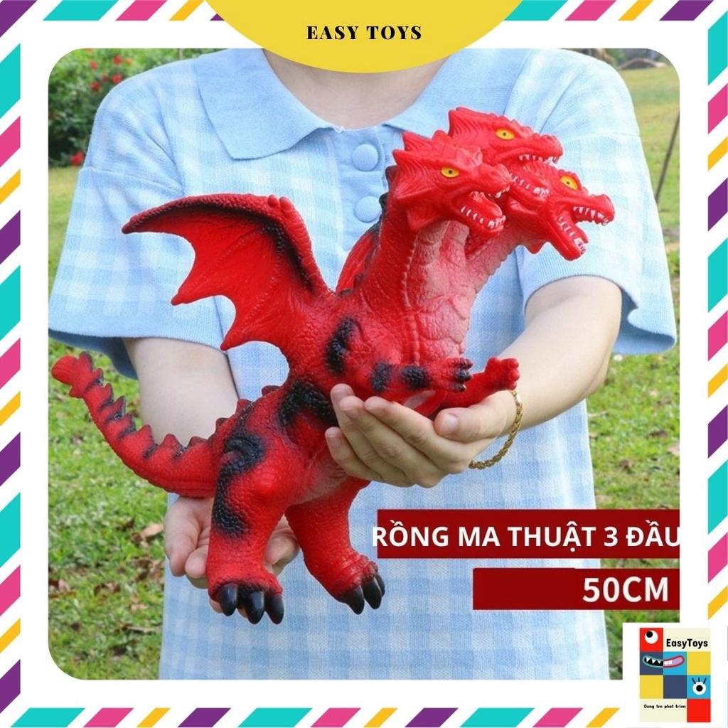 [Siêu sale] Mô hình khủng long cao su mềm cho trẻ em có tiếng gầm nhiều mẫu BIG SIZE