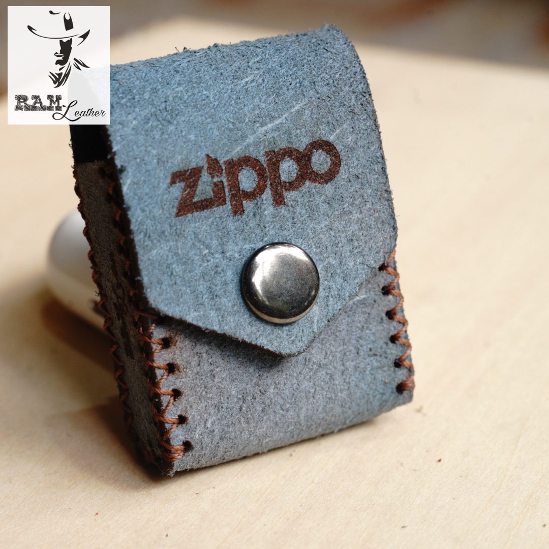 TÚI ZIPPO DA BÒ THẬT