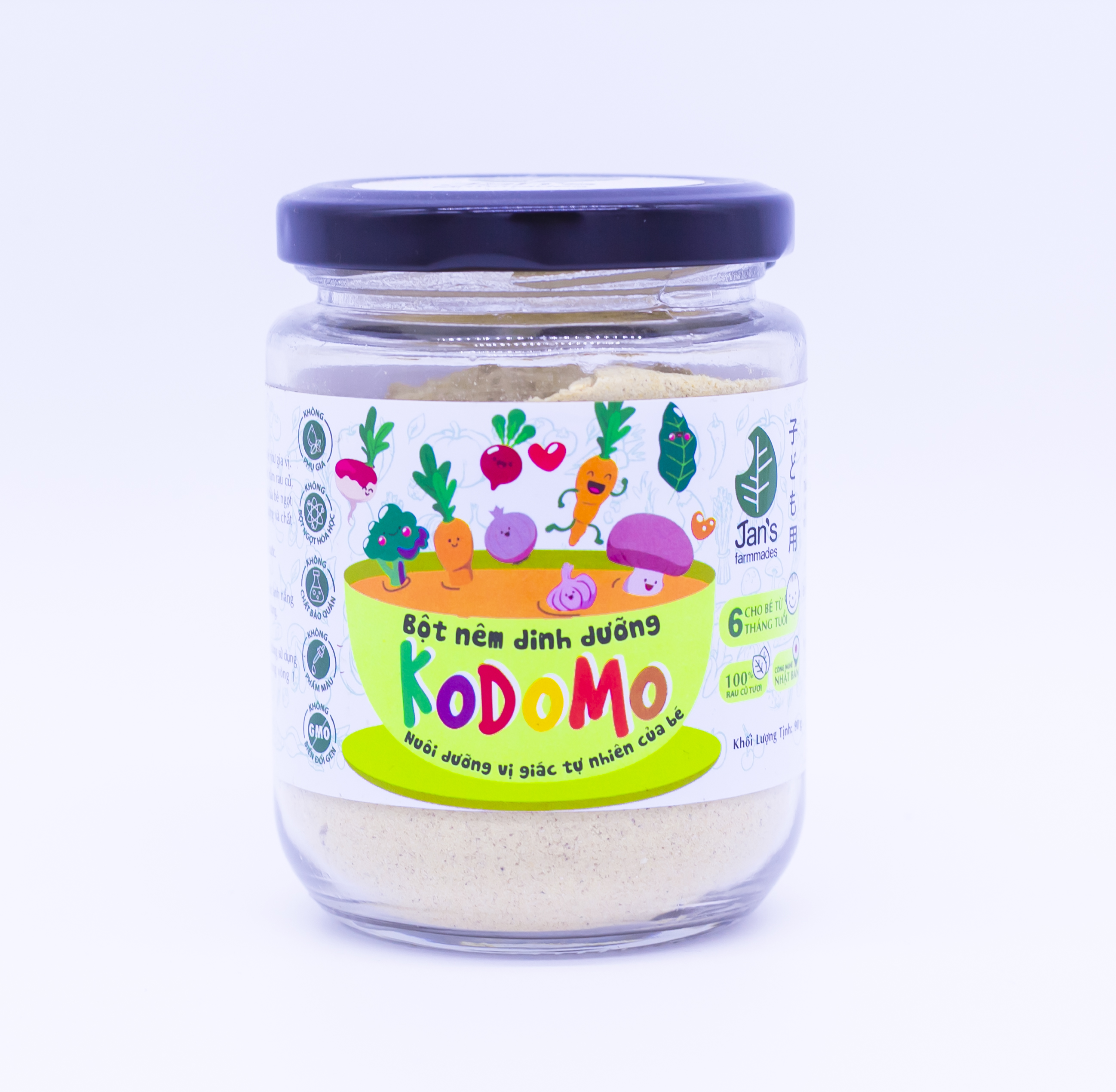 Bột nêm rau củ Kodomo - 200 gr (Dành cho bé trên 6 tháng tuổi)