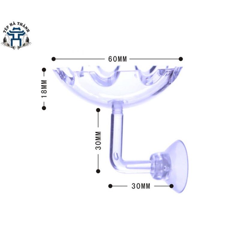 Chén Cho Tép Ăn Bằng Mica Trong Suốt Bông Hoa