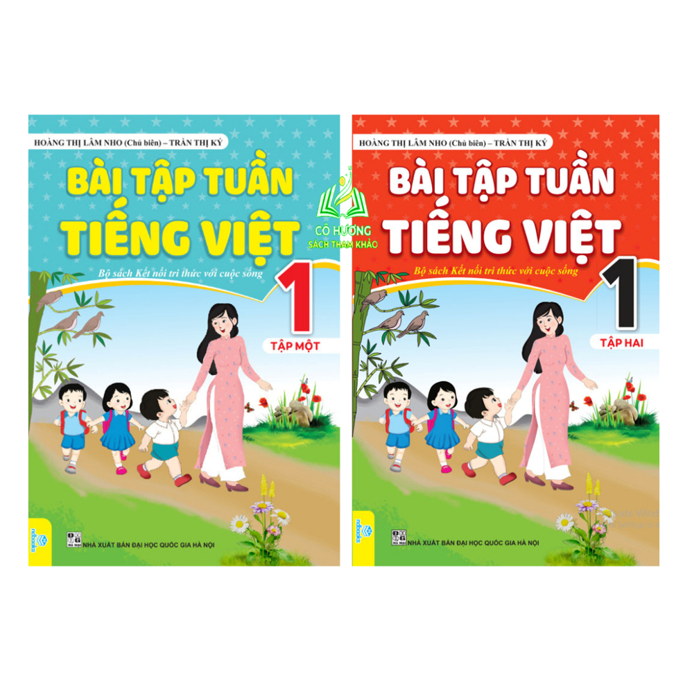 Sách - Combo Bài Tập Tuần Toán,Tiếng Việt lớp 1 (tập 1+ 2) (Kết Nối Tri Thức) (ND)