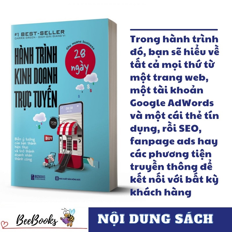 #1 Best Seller- Hành Trình Kinh Doanh Trực Tuyến 28 Ngày ( Tặng kèm BookMark )- Biến ý tưởng của bạn thành hiện thực và trở thành doanh nhân thành công