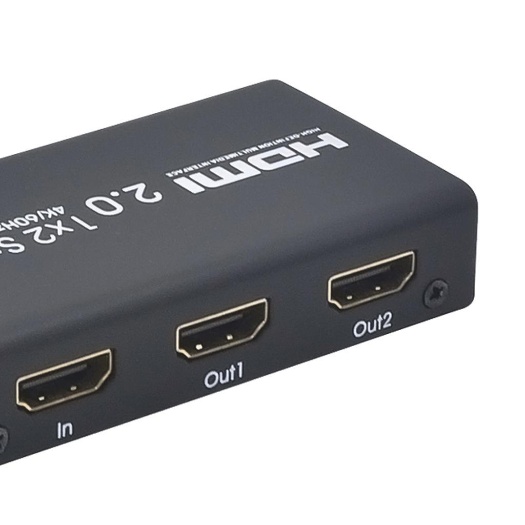 HDMI Splitter 1 In 2 Out 4K HDMI Switch Box Switcher Distributor US Plug