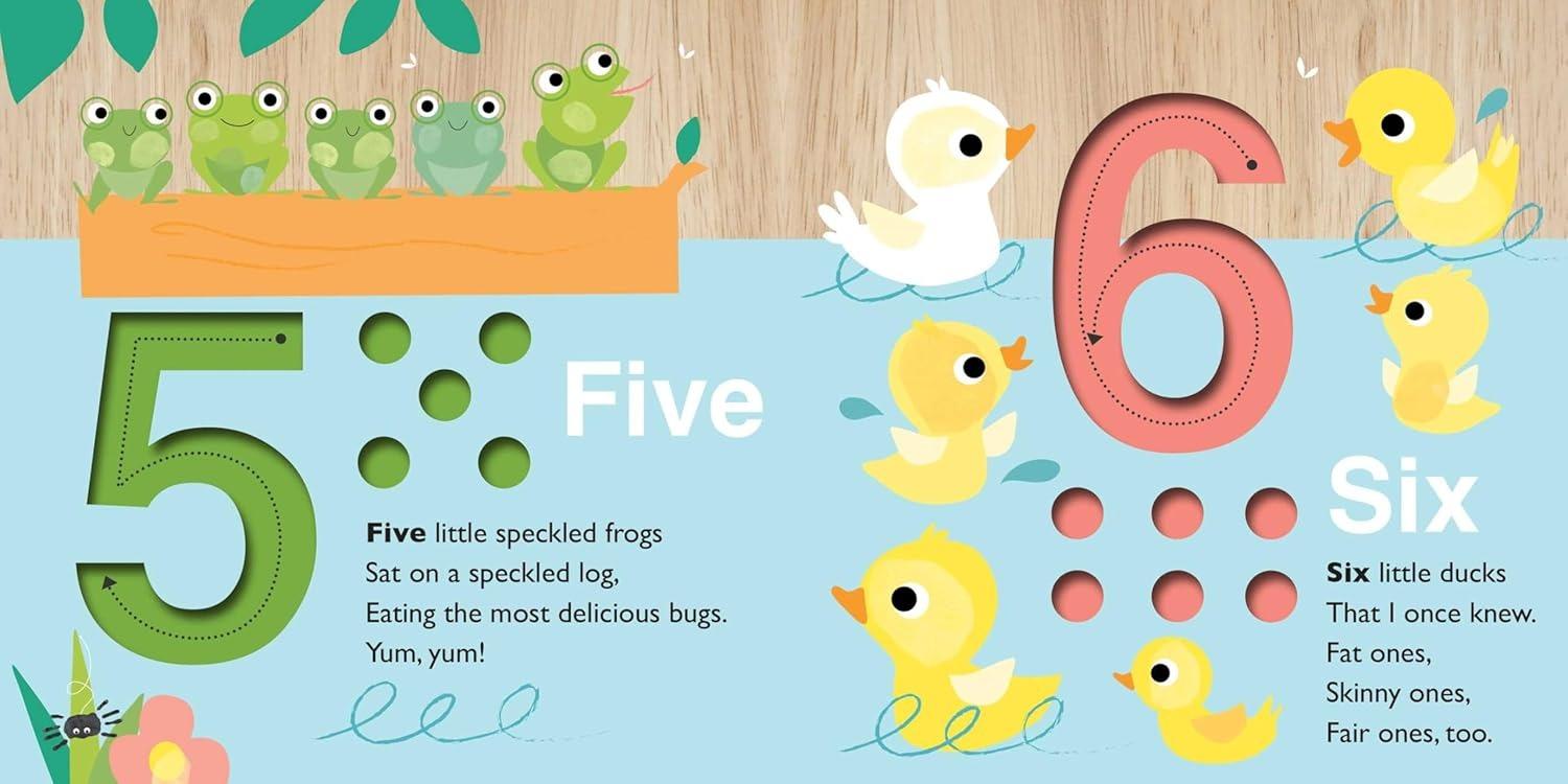 Sách ngoại văn: Touch And Trace - 1, 2, 3 Count With Me - Touch And Trace Nursery Rhymes