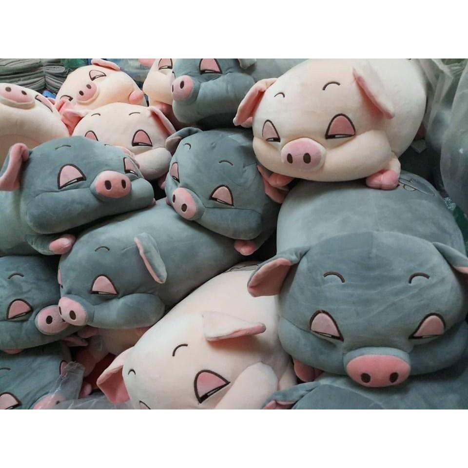 Bộ Chăn Gối Ngủ 3 Trong 1 Hình Heo Đáng Yêu
