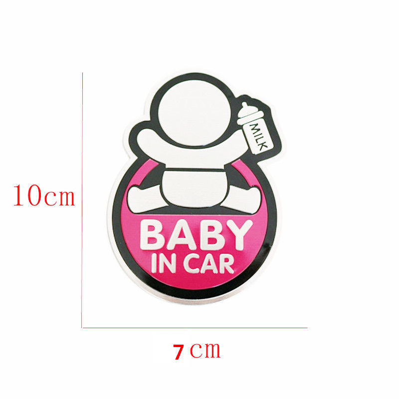 Tem Baby In Car bằng NHÔM dán trang trí ô tô xe hơi