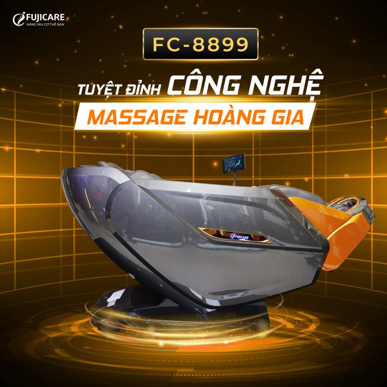 Ghế massage trị liệu toàn thân FUJICARE FC-8899 [FULL QUÀ TẶNG] công nghệ mát xa nhiệt hồng ngoại tân tiến giúp thư giãn, giảm stress tại nhà