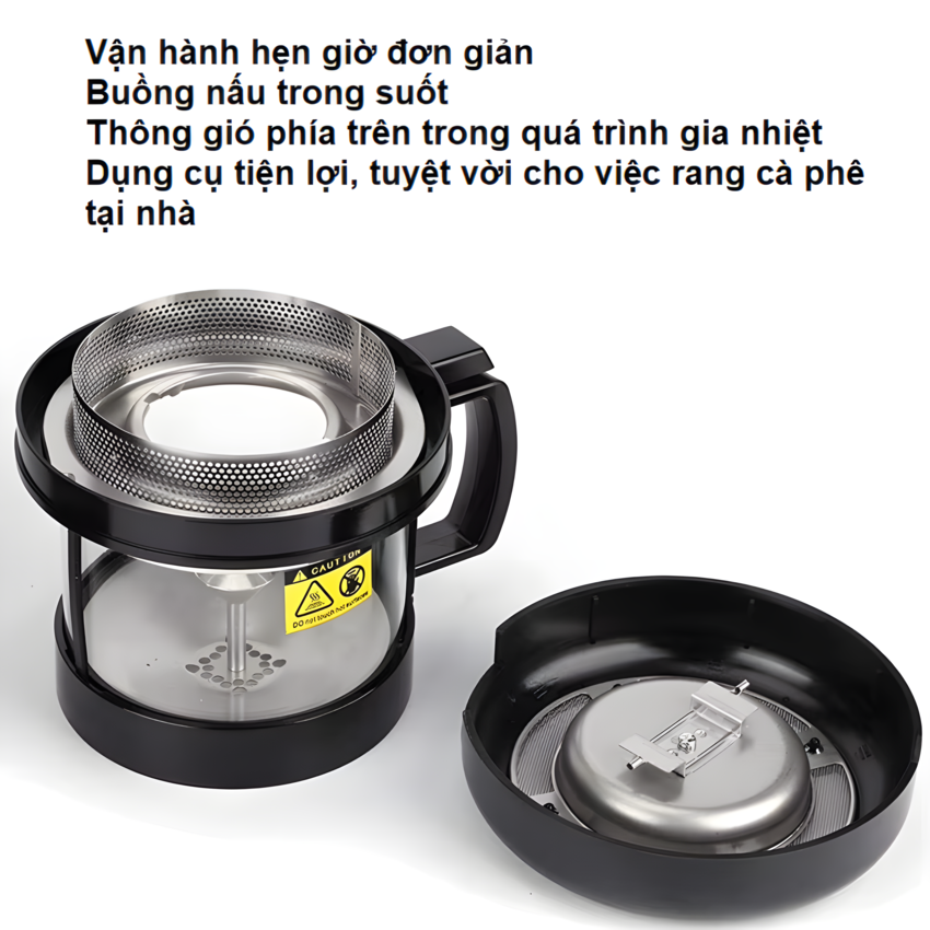 Máy rang hạt cà phê công nghệ gia nhiệt không khí chuyên nghiệp. Thương hiệu Mỹ cao cấp Cafemasy CCR-305. HÀNG CHÍNH HÃNG