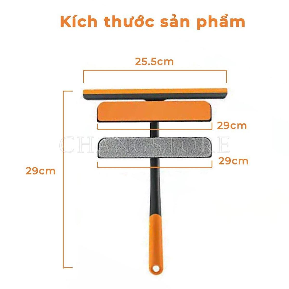 Cây lau kính thông minh cầm tay đa năng, chổi lau kính ô tô gạt nước xoay 360 độ linh hoạt, dụng cụ - Loại tốt