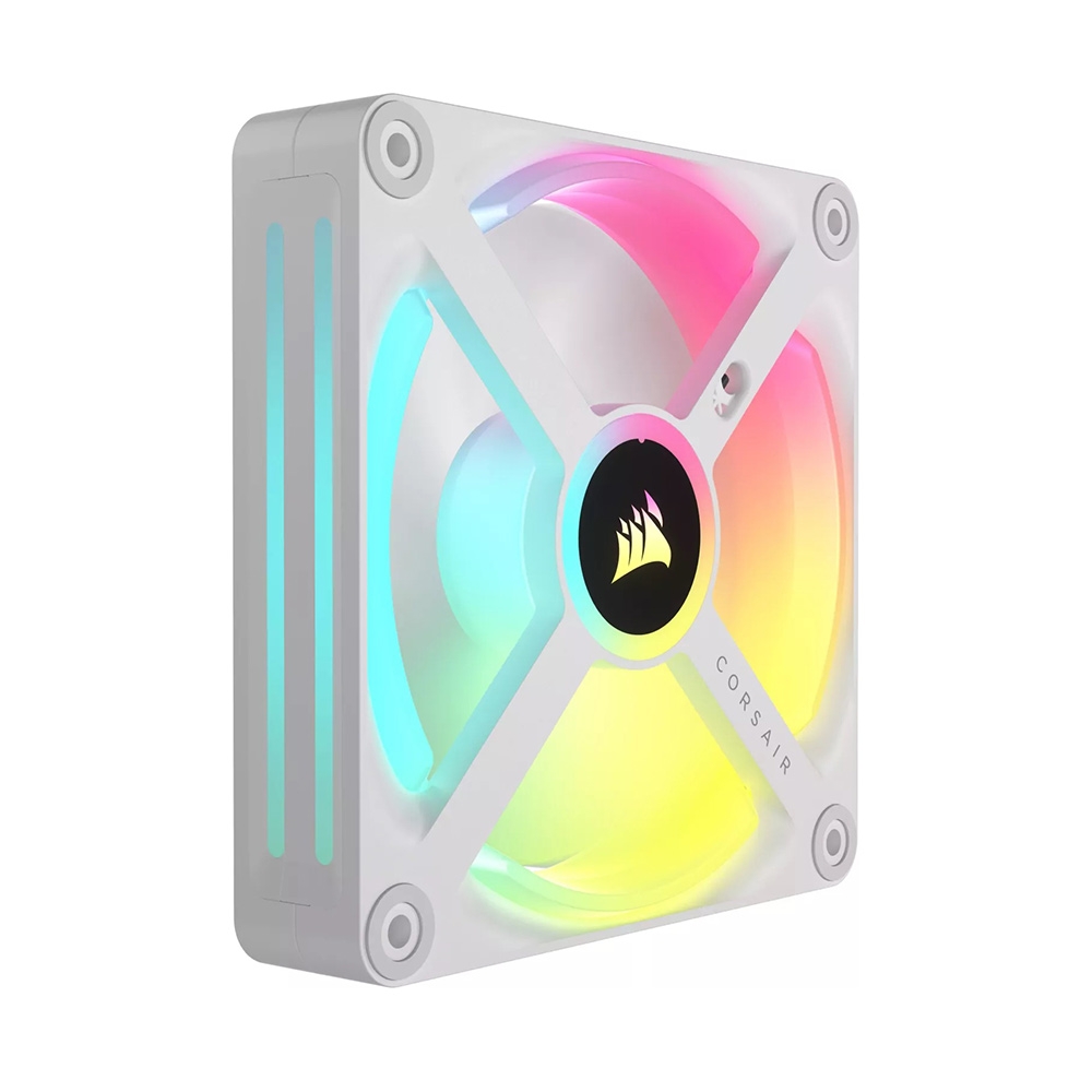 Quạt máy tính Corsair iCUE LINK QX140 RGB WHITE, Magnetic Dome RGB Fan - Hàng Chính Hãng