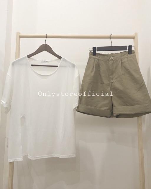 Set áo xẻ+quần short