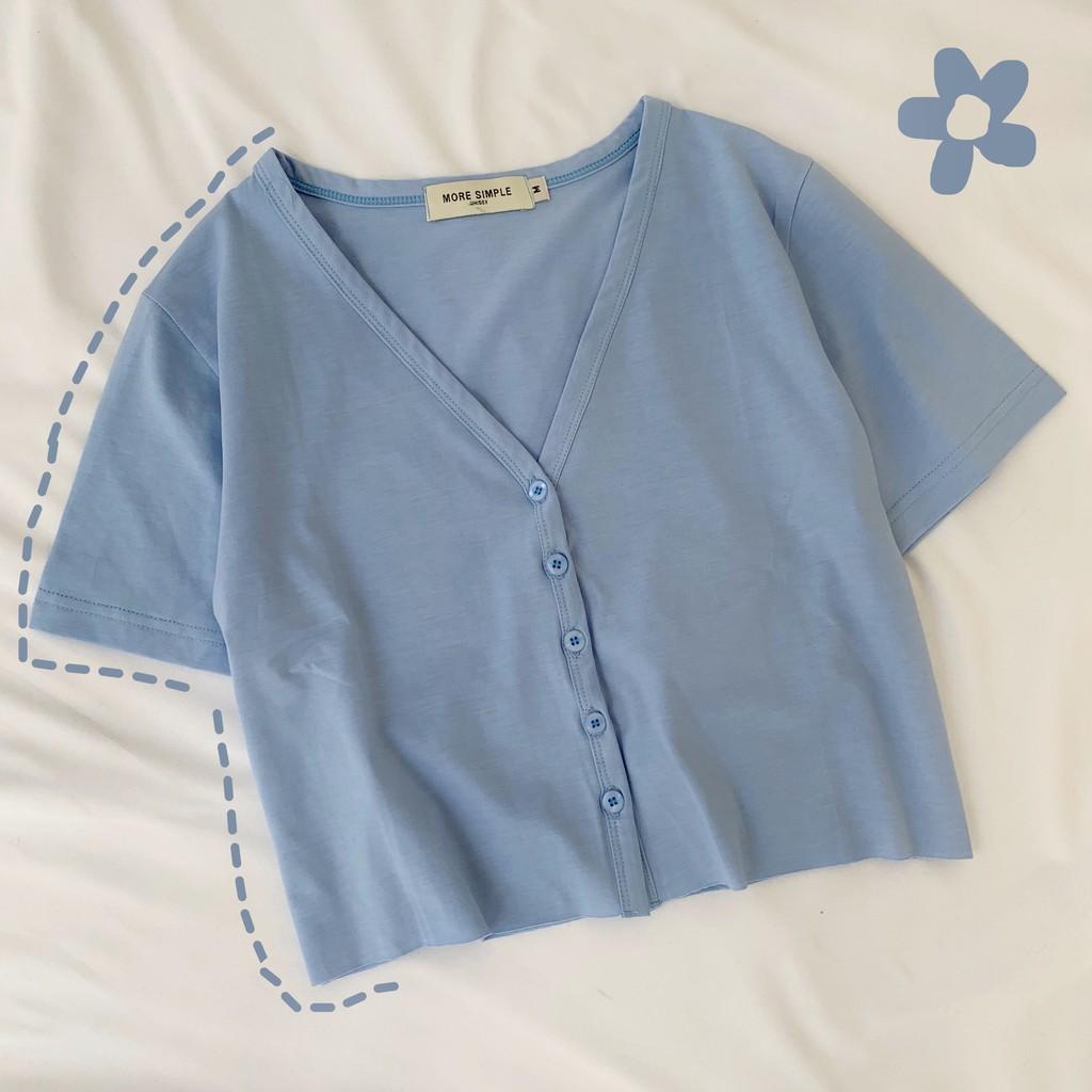 Áo Croptop Nữ UNI Tay Ngắn Form Rộng Ulzzang