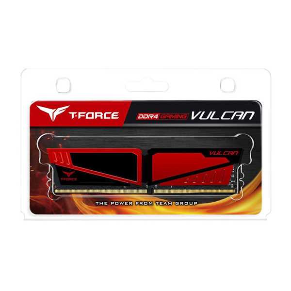 Ram TeamGroup Vulcan 8GB RED DDR4-2400MHz-Hàng Chính Hãng