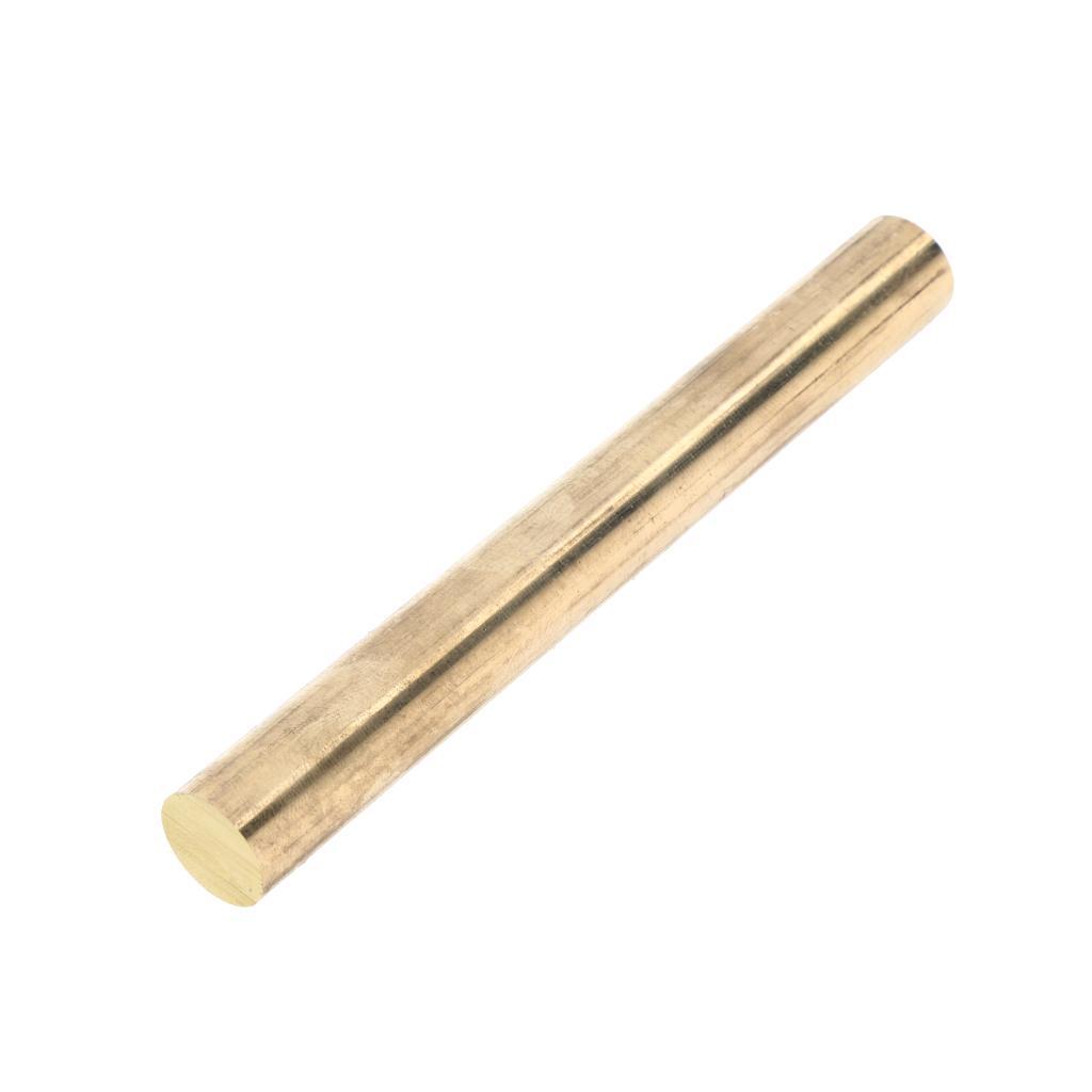 2x 12mm Dia, 4 Inch/10cm Length Solid Brass Round Rod Bars