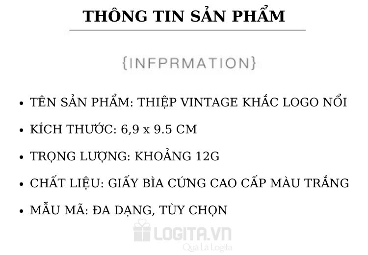 Thiệp Chúc Mừng Phong Cách Vintage Cổ Điển, Sang Trọng - Thiệp V3