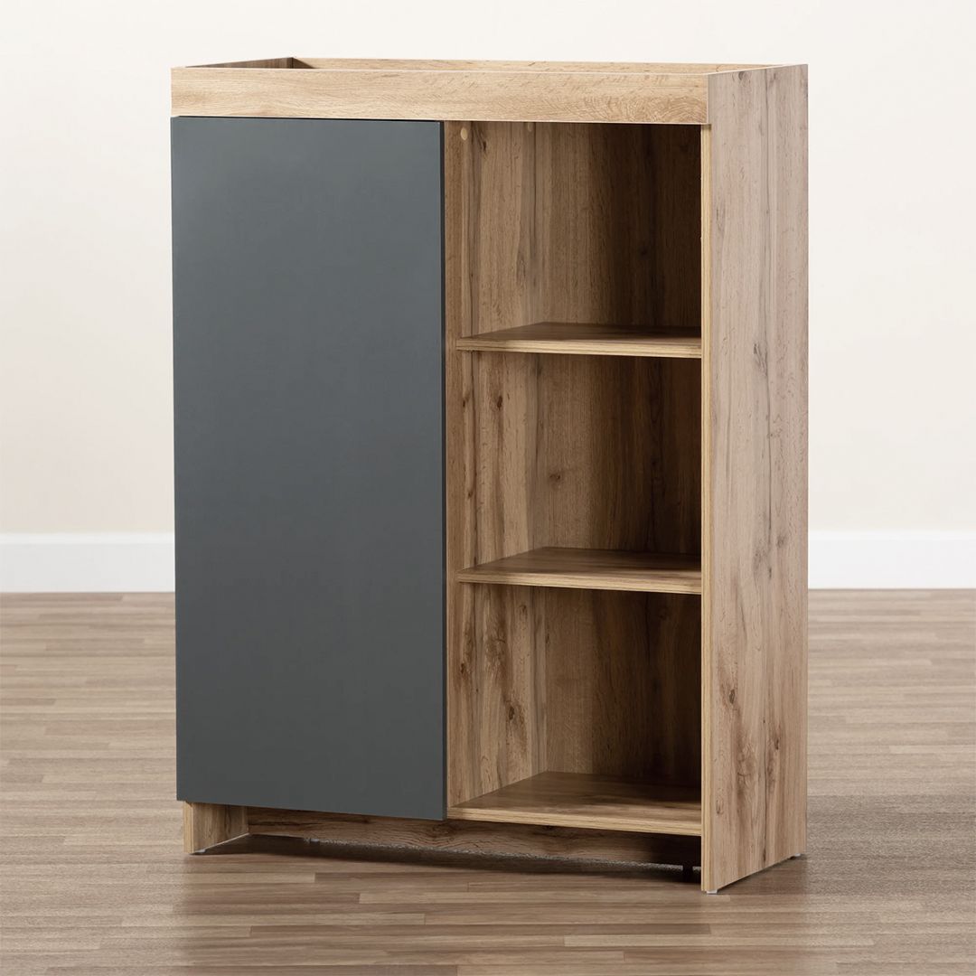 Kệ để giầy gỗ hiện đại SMLIFE Ruapuke | Gỗ MDF dày 17mm chống ẩm | D70xR35xC100cm