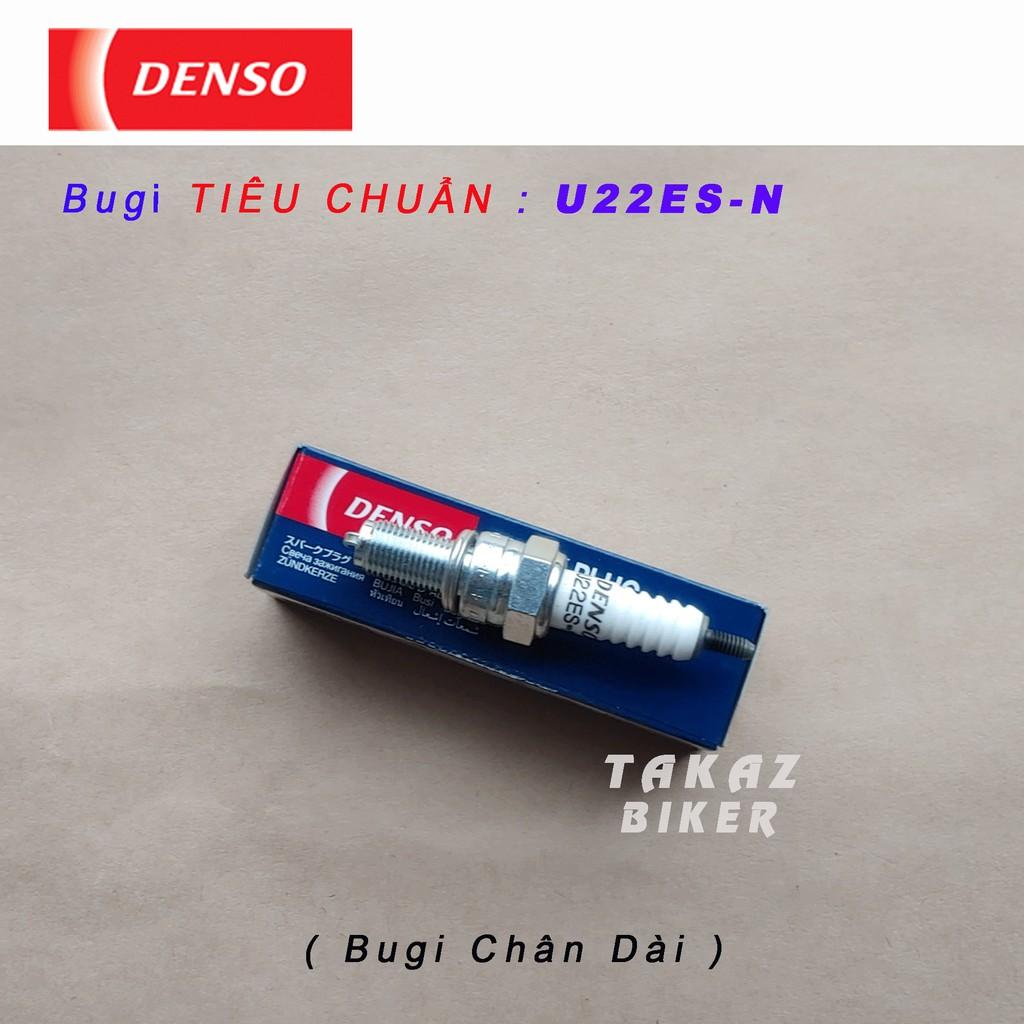 Bugi DENSO TIÊU CHUẨN U22ES-N chân dài SHVN ; SH Mode ; PCX 125 ; Click ; Airblade - Lead 125 ; Vision ; Wave 110