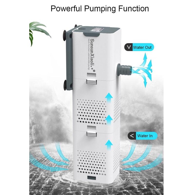 Máy bơm khí oxy lọc nước 4 trong 1 tiện lợi dành cho bể cá Máy Bơm Khí Oxy Cho Bể Cá máy oxy dùng pin đạ