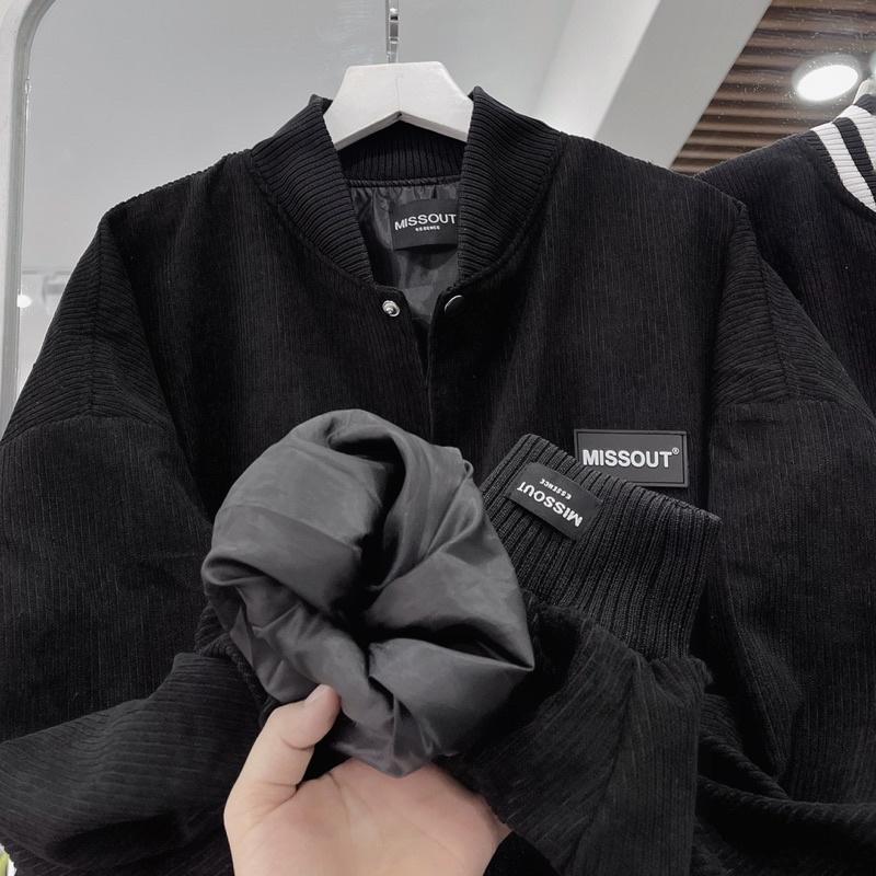 Áo Bomber chữ Miss màu đen unisex ảnh thật bên SSSTore