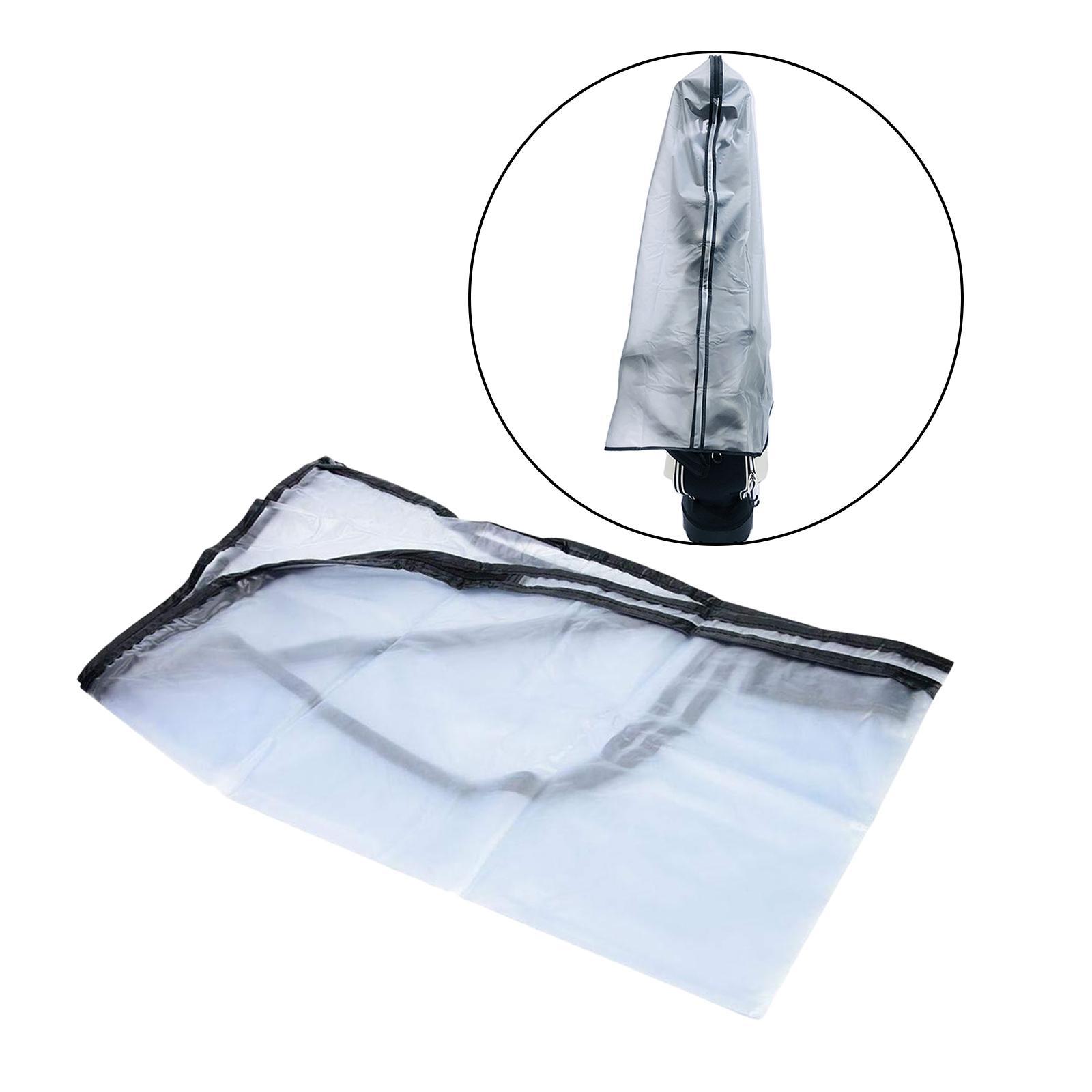 Golf Bag Rain Cover - PVC Clear Cape Golf Club Protection Water Resistant