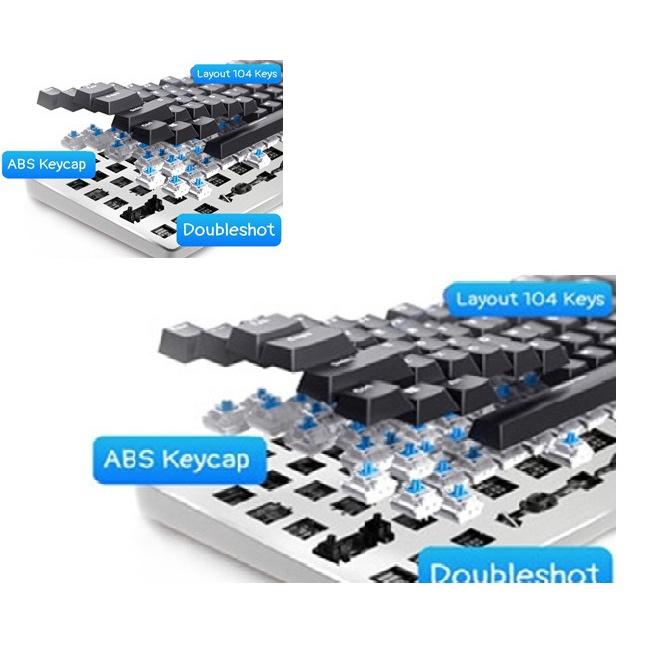 Bộ Keycap Layout 104 Keys Black