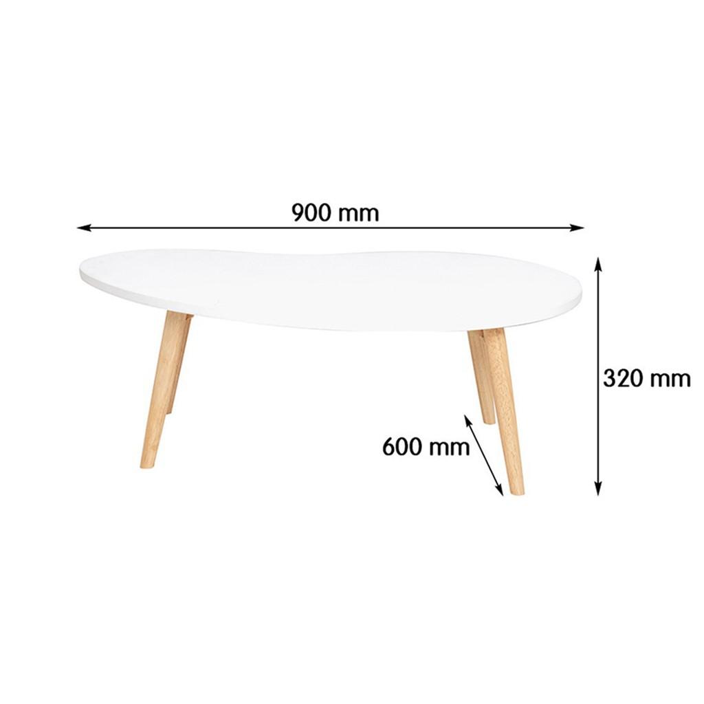 Bàn trà hạt đậu, dùng làm bàn sofa phòng khách, chân gỗ tự nhiên cao tựa 30 hoặc 40cm phù hợp với mọi nhu cầu