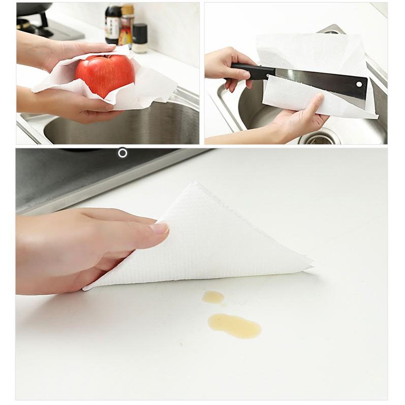 Set 2 cuộn khăn giấy lau bếp 100 tờ Peach xuất xứ Nhật Bản giấy dai, thấm hút cực tốt