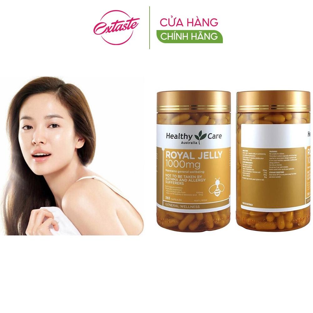 Sữa ong chúa Healthy Care Royal Jelly 1000mg 365 viên chống lão hóa tăng hormone nữ