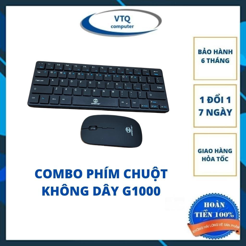 Combo bộ phím chuột mini không dây ZORNWEE G1000,WIRELESS COMBO G1000 tặng kèm pin, bảo hành 6 tháng