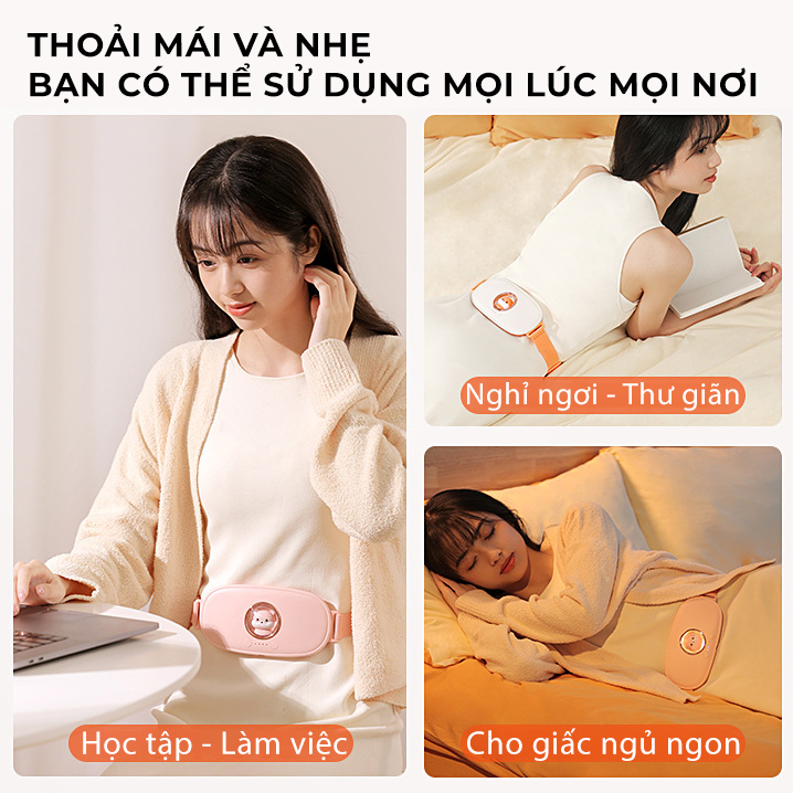 Má́y massage làm ấm bụng giảm đau,nhỏ gọn-  D1413